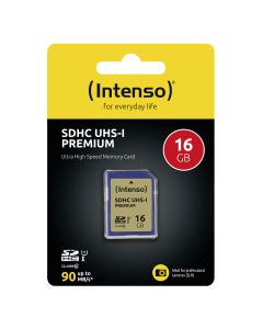 Intenso® 16 GB SDHC-minnekort Class 10, UHS-I