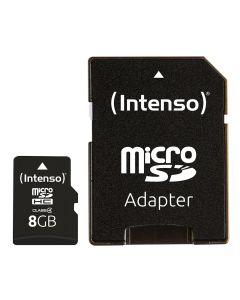 Intenso® 8 GB Micro SD-minnekort Inkl. adapter