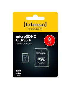 Intenso® 8 GB Micro SD-minnekort Inkl. adapter