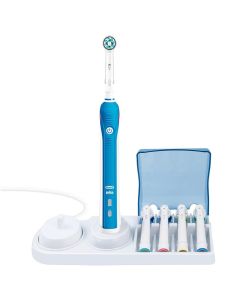 Elektrisk tannbørstelader og holder til Oral-B elektrisk tannbørste hygienisk for par