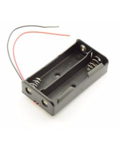 2x 18650 batteriholder med kabel - seriekobling (7,2V)