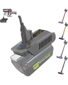 Batteriadapter fra Ryobi 40V for Dyson V7 V8