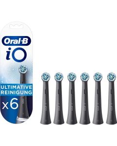 Oral-B IO Ultimate Clean Tannbørstehoder 6 stk (svart)
