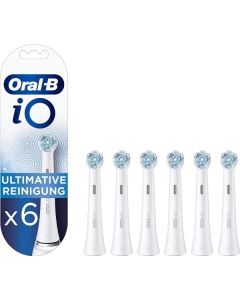 Oral-B IO Ultimate Clean Tannbørstehoder 6 stk (hvit)