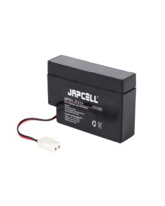 Japcell JC12-0.8AMP 12V 0,8Ah blybatteri med AMP-stikk