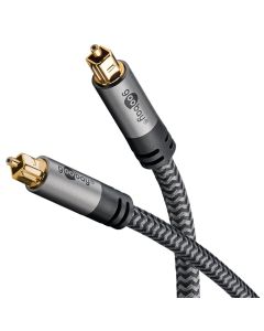 Goobay optisk Toslink kabel 3m stoffbelagt