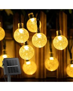 Lyslenke med solcelle 10m - 50 pærer