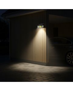 Utendørs vegglampe med solceller 270 grader 300 lumen