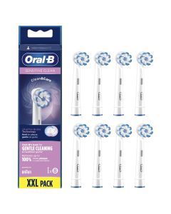 Oral-b Sensitive Clean Tannbørstehoder 8 stk - Hvit