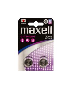 Maxell Lithium CR2016 batteri - 2 stk.