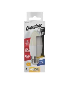 Energizer E27 LED lyspære 7.3W (806lm), 2700K, Varm hvit, Dimbar