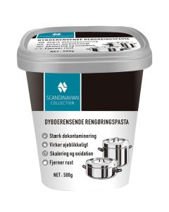 Dyptrensende rengjøringspasta til gryter, panner, kokeplater mm.