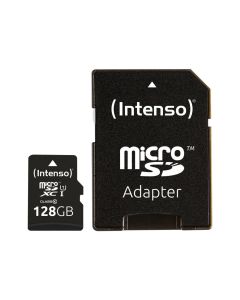 Intenso® 128 GB Micro SD Minnekort Incl. Adapter Class 10, U1
