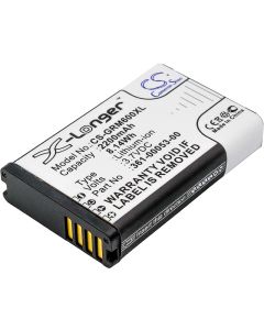 Batteri til bl.a. Garmin navigasjon Montana 600, Alpha 300i
