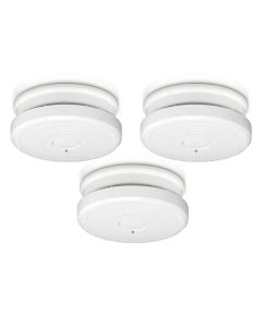 Alecto Røykvarsler med tys-tys-knapp, 3 stk.