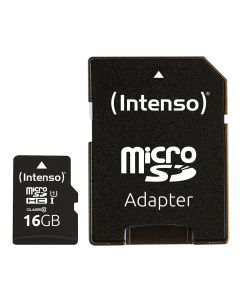 Intenso® 16GB Micro SD UHS-I Minnekort inkl. Adapter