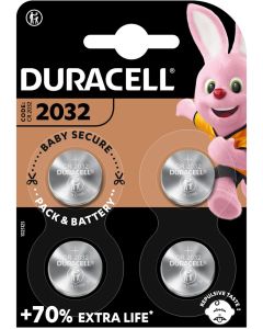 Duracell DL2032 / CR2032 knappcelle (4 stk.)
