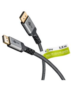 Goobay DisplayPort 2.1 kabel, 54 Gbit/s - 3m