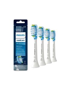 Philips Sonicare HX9044/17 C3 tannbørstehoder 4 stk. - Hvit