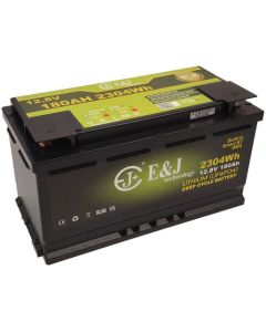E&J Litiumbatteri 12V 180Ah m/ varme & Bluetooth