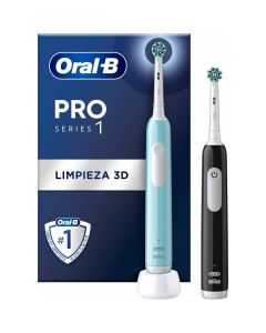Oral-b Pro Series 1 Duo Elektrisk tannbørste – Svart/Blå