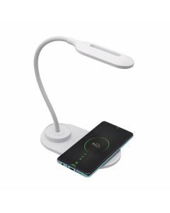 Denver LQI-55 LED-lampe m/ trådløs lader 5W QI (2700K–6500K)