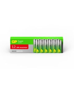 GP Super Alkaline AA / LR6 batterier – 12 stk.