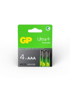 GP Ultra Plus Alkaline AAA / LR03 batterier – 4 stk.
