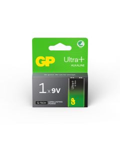 GP Ultra Plus Alkaline 9V batteri – 1 stk.