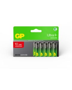 GP Ultra Plus Alkaline AA / LR6 batterier – 10 stk.