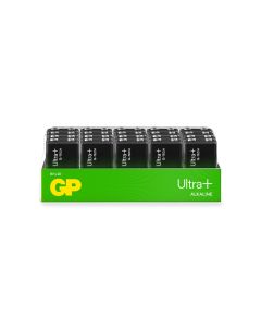 GP Ultra Plus Alkaline 9V batterier – 20 stk.