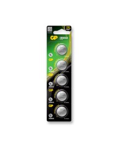 GP CR2032 litium knappcellebatteri – 5 stk.