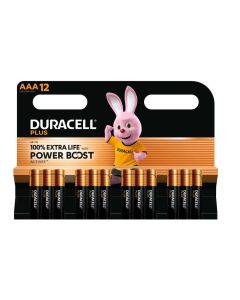 Duracell PLUS POWER BOOST AAA / MN2400 / LR03 (12 stk.)