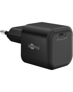 Goobay USB-C GaN Lader Nano 20W – Svart