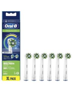 Oral-B CrossAction Tannbørstehoder 6 stk – hvit