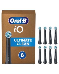 Oral-B iO Ultimate Clean Tannbørstehoder 8 stk (svart)