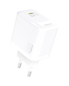 Dudao A28EU USB-C GaN Power lader 45W PD/QC, Hvit