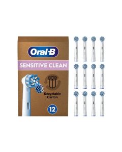 Oral-B Sensitive Clean tannbørstehoder 12 stk. - hvid
