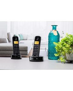 Philips D1602B/01 trådløs telefon – 2 sett