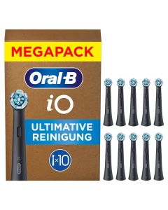 Oral-b IO Ultimate Clean Tannbørstehoder 10 stk (Sort)