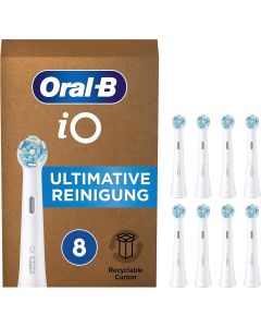 Oral-b IO Ultimate Clean Tannbørstehoder 8 stk (Hvit)