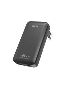 Dudao A65Q USB-C PD GaN lader 65W (1x USB-C / 1x USB-A) – Svart
