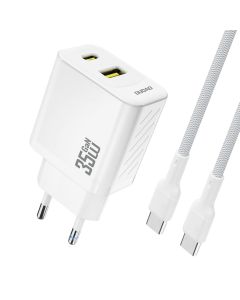 Dudao A27MaxC Multiport lader 35W PD inkl. USB-C kabel – Hvit