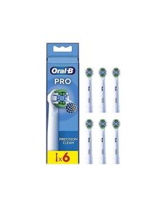 Oral-B Pro Precision Clean tannbørstehoder 6 stk. – Hvit