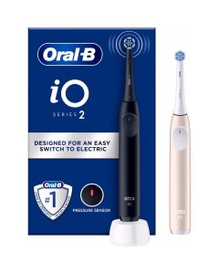 Oral-B iO Series 2 DUO Elektrisk tannbørste – Svart/Rosa