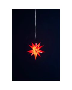 LED-julestjerne Ø12 cm med timer og batteriboks