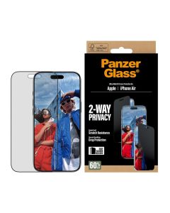 PanzerGlass® skjermbeskyttelse for personvern Apple iPhone Air | Ultra-Wide Fit