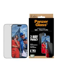 PanzerGlass® skjermbeskyttelse for personvern Apple iPhone 17 Pro Max | Ultra-Wide Fit