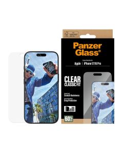 PanzerGlass® skjermbeskytter – Apple iPhone 17 | 16 Pro – Classic Fit
