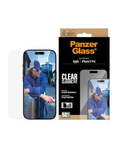 PanzerGlass® skjermbeskytter – Apple iPhone 17 Pro – Classic Fit